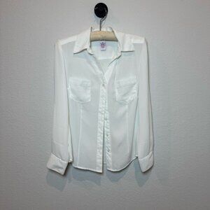 Candie's White Blouse Meduim